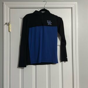 Kentucky wild cats half zip new condition top that is Medium